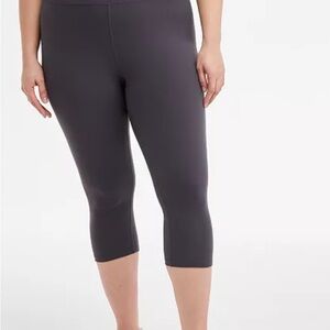 Ideology Women's Space-Dye Pull-On Crop Leggings - New - 1X